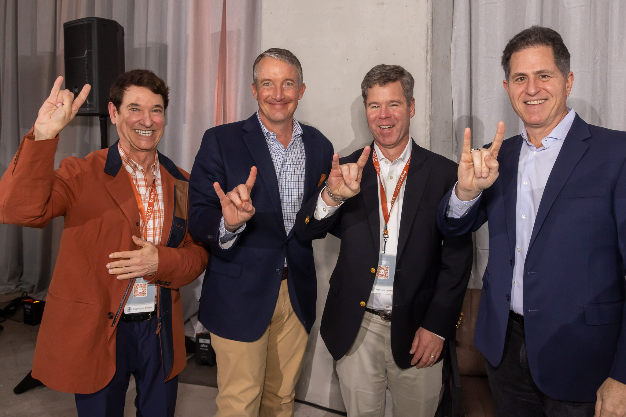 Jim Breyer, Jay Hartzell, Patrick Pace and Michael Dell