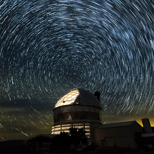 McDonald Observatory at night  