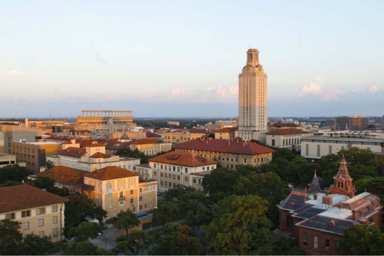 UT Tower and campus
